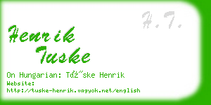 henrik tuske business card